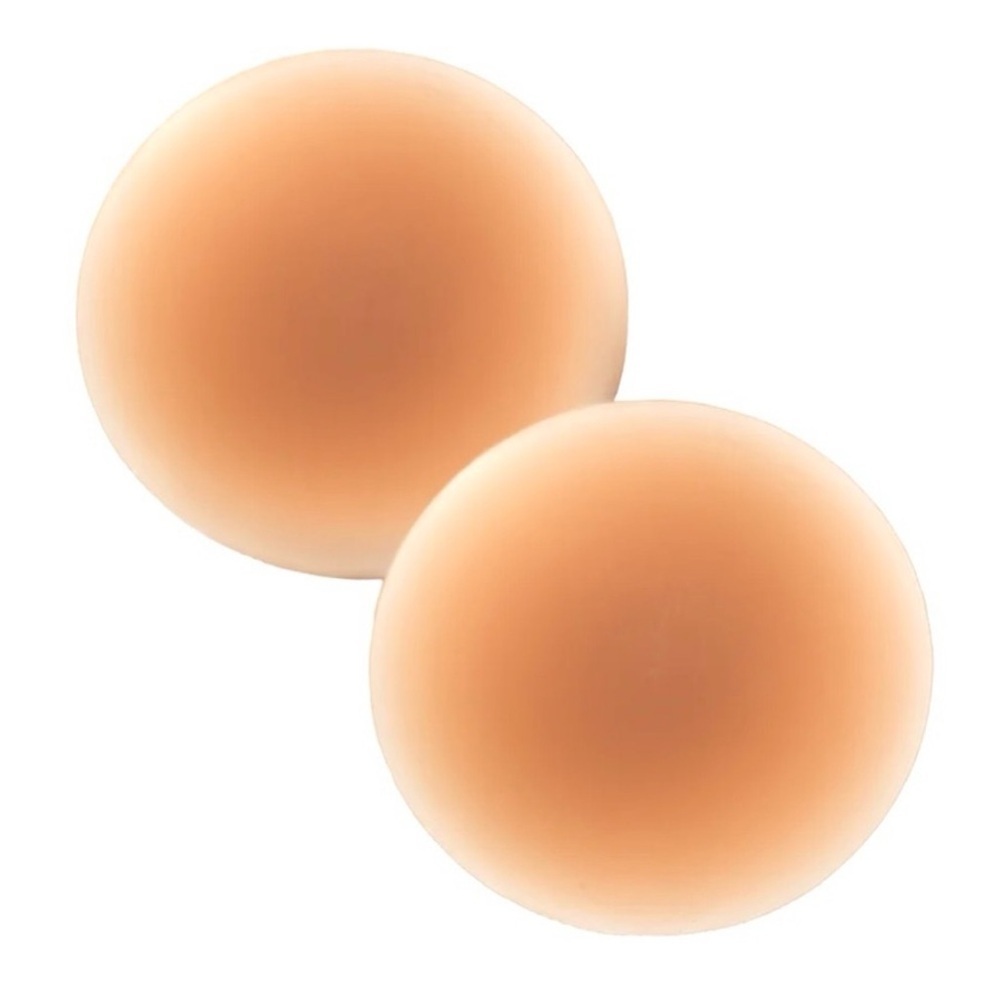 Seamless Nude Silicone Reusable Nipple Covers (Caramel Brown)